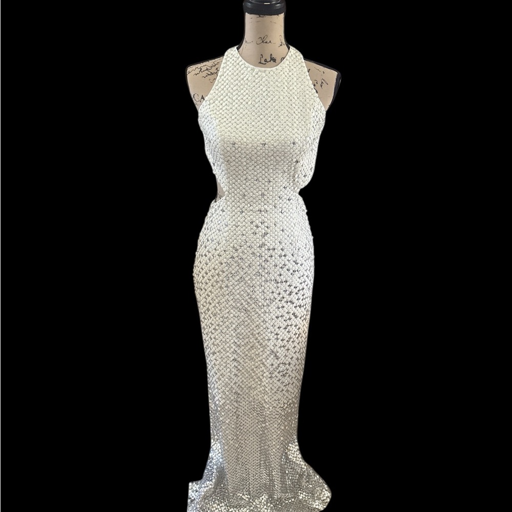 Elegant White Evening Gown
